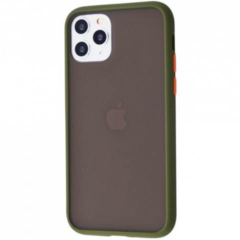 Чохол Shadow Matte для iPhone 11 Pro Army green/Orange